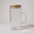 Snow Globe Glass Tumbler w/Handle