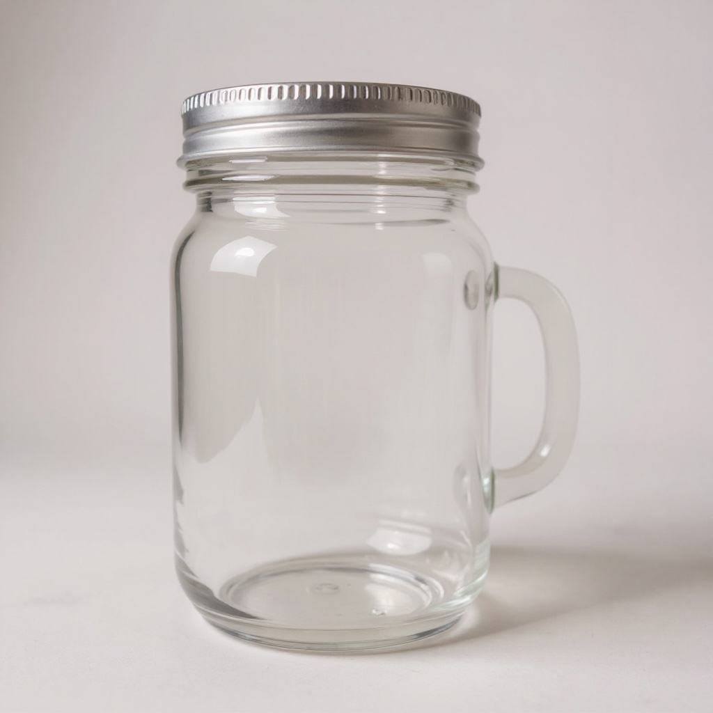 20oz Snow Globe Mason Mug (Plastic)